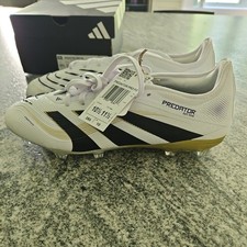 adidas Predator Pro FG Soccer Boots Mens 10.5 White Black Gold JI1194 NEW