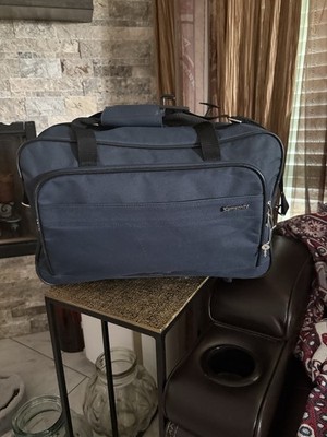 Samsonite 19''-22'' Blue Nylon Travel Duffle Bag, Solid, Adjustable Strap