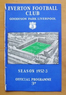 EVERTON v LINCOLN CITY 1952/1953 Good Condition Football Programme