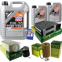 Mann Inspektionspaket 7L Liqui Moly Top Tec 5W-30 FüR Mercedes Glk-Klasse X204