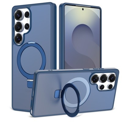 For Samsung Galaxy S26 Ultra S25 FE S24 S23 Matte Case Ring Stand Mag Safe Cover