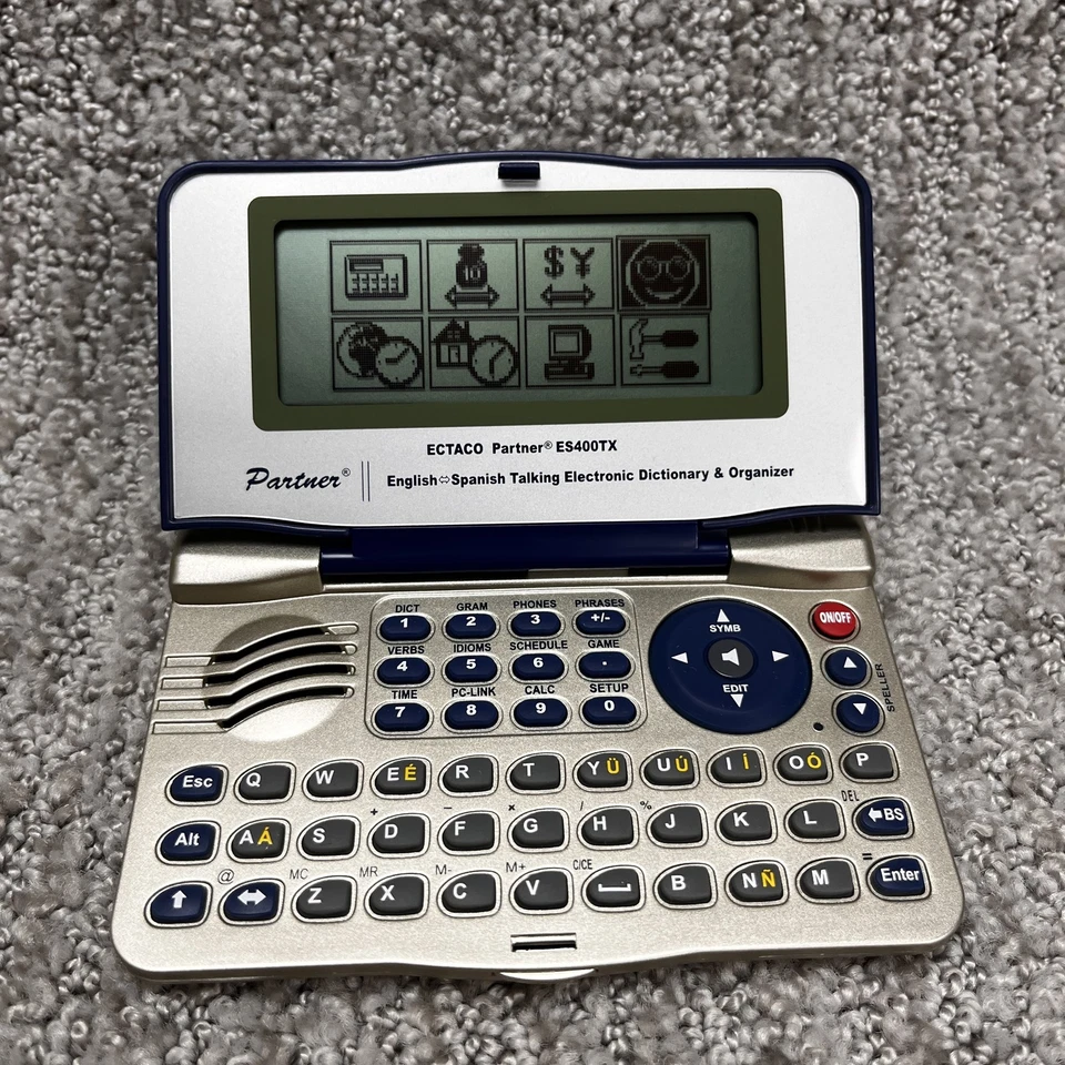 ECTACO Partner ES400TX Inglés Español Hablando Diccionario Traductor Portátil Foto 3 de 4