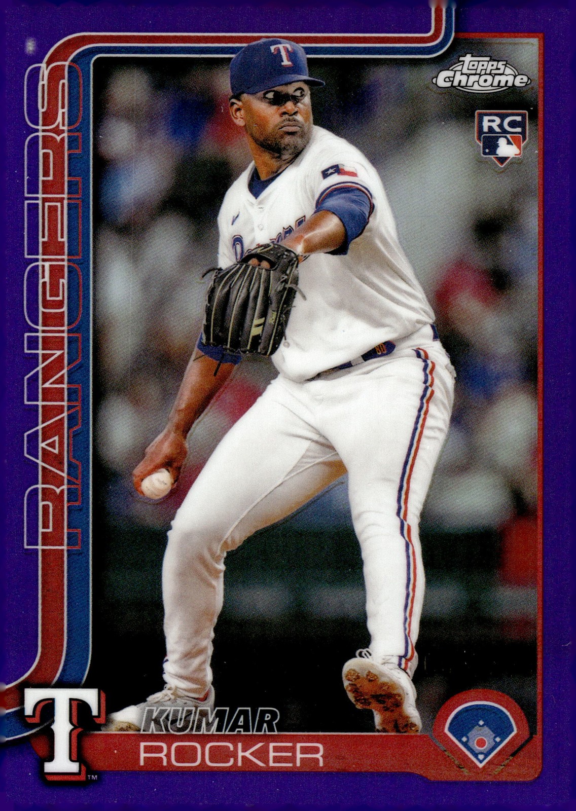 2025 Topps Chrome #73 Kumar Rocker Purple Refractors #/250