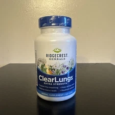 Ridgecrest Herbals Clear Lungs Extra Strength 120 Capsules