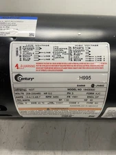 Century H995 208-230/460V 5HP Pump Motor 18409300