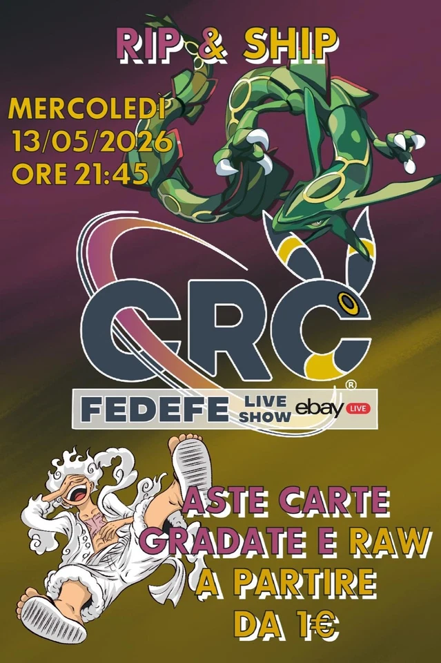 FEDEFE LIVE SHOW CARTE Pokemon & One Piece Aste.