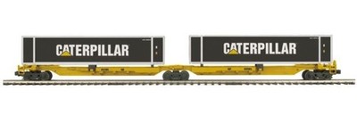 MTH Premier 20-95047 Caterpillar 2-Car Spine Car Set w/2 48' Containers - New!!