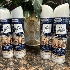 Glade Air Freshener Spray Designed to Fight Pet Odors Fresh Scent 8 Oz - 4 Pack