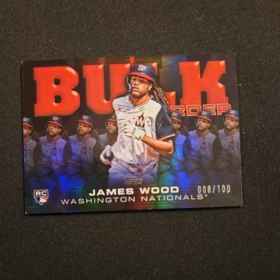 2025 Topps Flagship Collection Bulk Order Red James Wood Nationals #'d 8/100