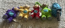 Teletubbies Keychains 1999 BK Kids Club Burger King Toys Complete Lot Of 5 EUC