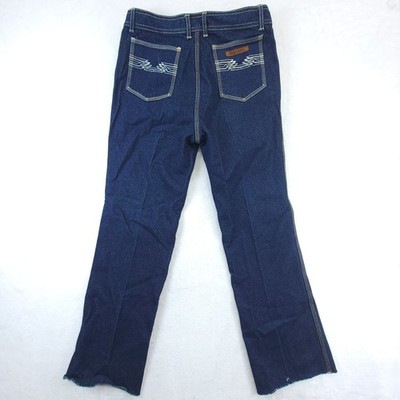 Alessio Jeans Womens Size 34 (30x29) Boot Cut Western Dark Wash VTG
