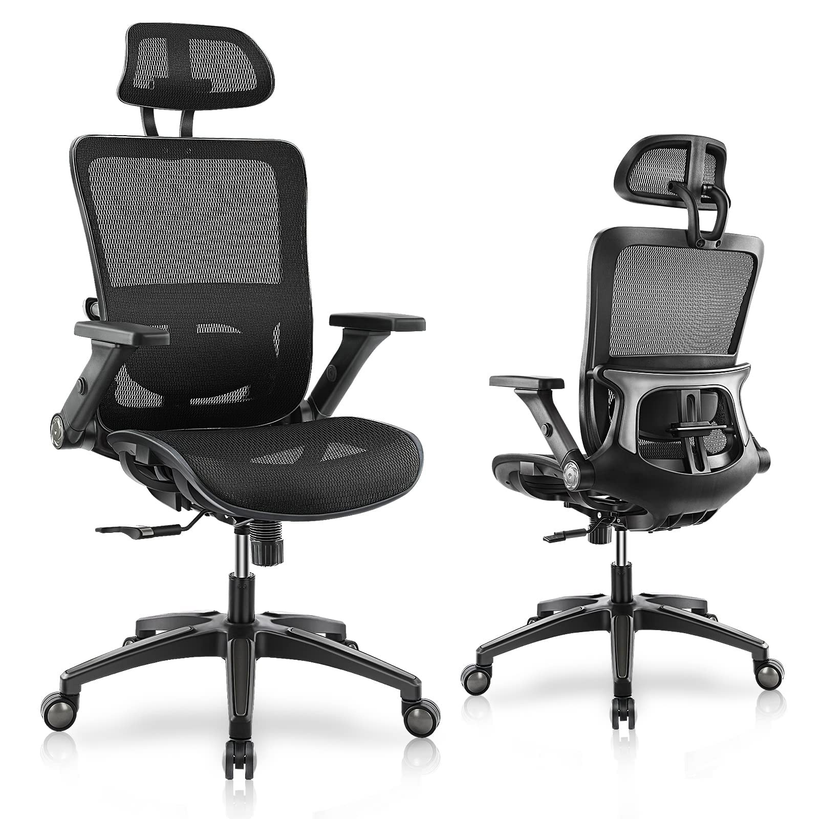 ЭРГОНОМИЧНОЕ ОФИСНОЕ КРЕСЛО JHK С ВЫСОКОЙ СПИНКОЙ СЕТЧАТОЕ ОФИСНОЕ КРЕСЛО С 4D РЕГУЛИРОВКОЙ C-2577-BK 29690₽