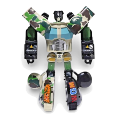 BE@RBRICK OPTIMUS PRIME CAMO SHARK 400％ BE@RBRICK Transformers Optimus Prime BAPE CAMO SHARK 400% MEDICOM