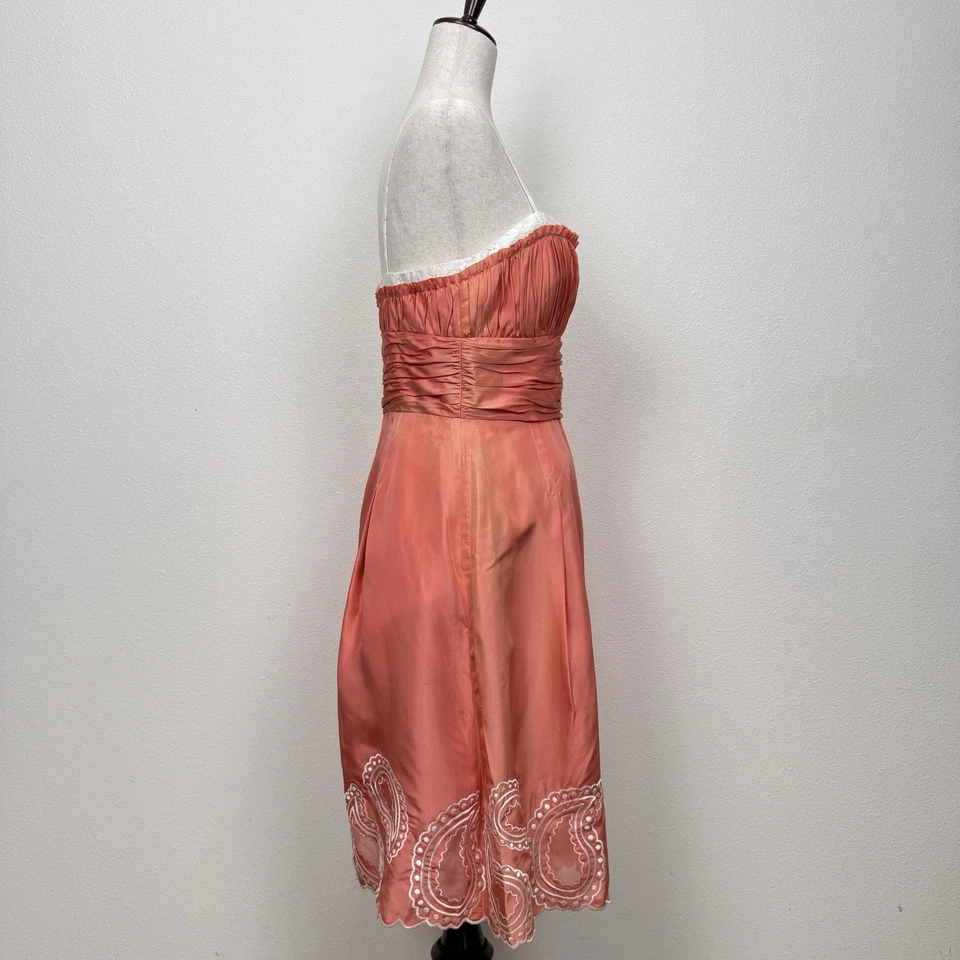 Vestido ajustado y acampanado años 90 para mujer 10 rosa seda de hadas Y2K Preppy Sweetheart delicado Foto 4 de 4