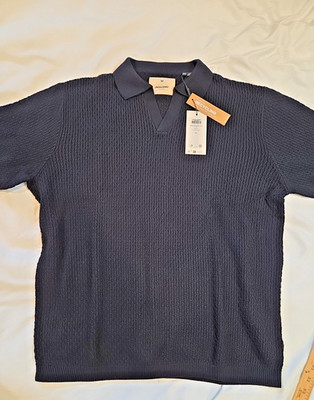 Jack & Jones Premium Men's Short Sleeve Knitted Polo Shirt NWT XXL Sexy Dexy