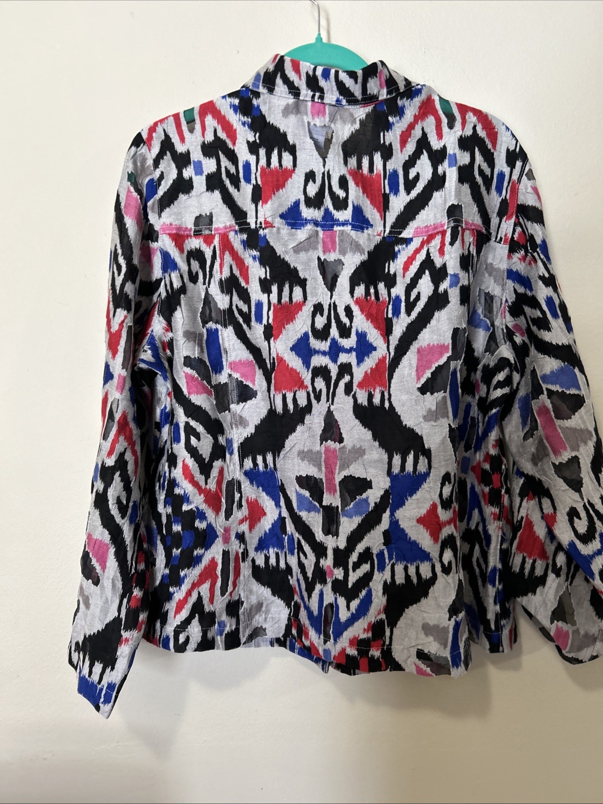 Ruby Rd. Lightweight Jacket Multicolor Geometric … - image 5