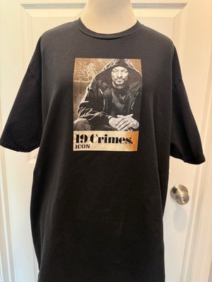 Snoop Dogg 19 Crimes Icon TShirt, Short Sleeve, Black, XL
