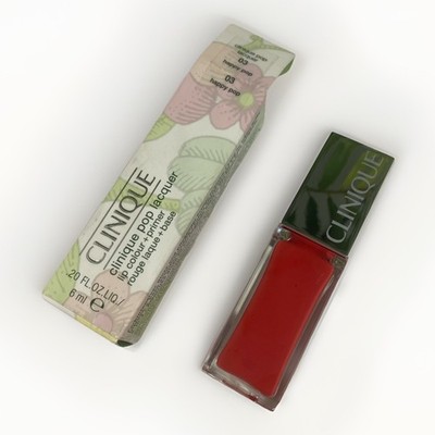 CLINIQUE POP LACQUER Lip Colour + Primer 03 HAPPY POP orange rot 6 ml