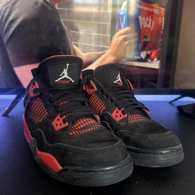 Jordan 4 Red Thunders Size USA 5.5Y WORN ONCE No Box Authentic Shoes