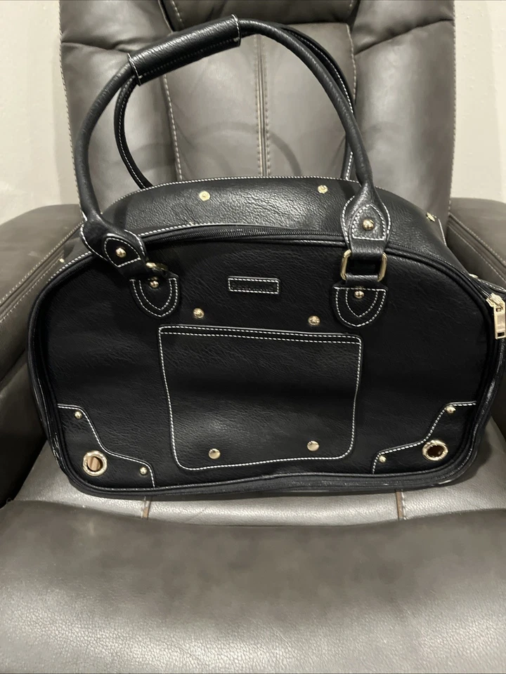 PetsHome Porta Perros, Porta Mascotas, Plegable Impermeable Cuero PU Premium -Pequeño Foto 4 de 4