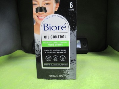 Bioré Charcoal Deep Cleansing Pore Nose Strips - 6ct  Lot of 2
