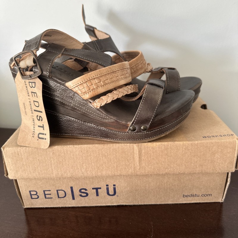 NIB Bed Stu Jaslyn Platform Sandals Sz 10