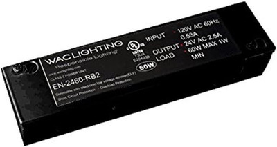 EN-2460-RB2 120V Input 24V Output 60W Remote Enclosed Electronic Transformer, Bl