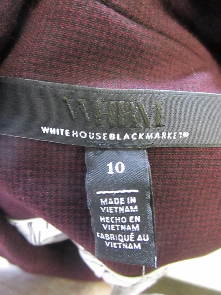 Abrigo deportivo White House Black Market para mujer 10 blazer púrpura nuevo Foto 3 de 4