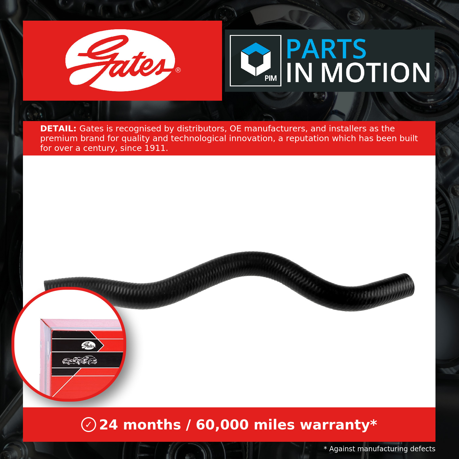 Fits GATES-PRZEWODY 02-2518 RADIATOR JOSE - Image 3