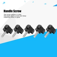 5Pcs M6 20mm Hand Knob Tightening Screw Triangular Hand Clamping Screw