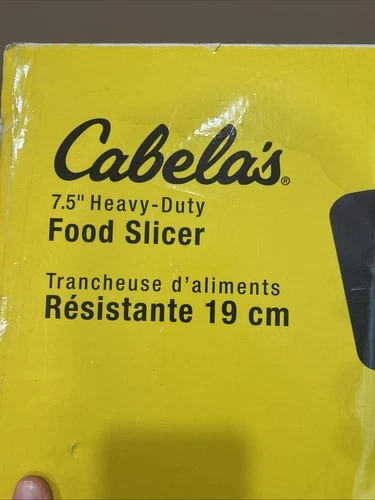 Cabela's HD HEAVY DUTY 7.5" Exclusive Food Slicer 180 Watt  NEW image 8