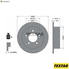 2x BREMSSCHEIBE 92156803 FÜR HYUNDAI EMBERA/V SONATA/IV/Mk/III JM TUCSON/SUV DX7