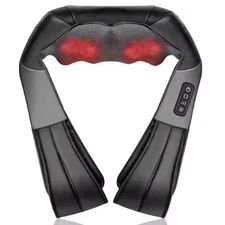 Shiatsu Neck Shoulder Back Massager with Heat – 4D Deep Tissue Kneading