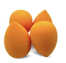 NEW Makeup Sponge Beauty Blender, Orange, 4 pack, FREE SHIPPING