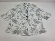 Women's blouse shirt costume Oktoberfest finest worsted flowers embroidery G: L #259453