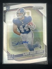 2025 Panini Prizm Cam Skattebo Silver Prizm Auto #363 New York Giants RC