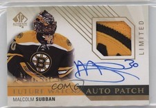 2015 SP Authentic Future Watch Limited 78/100 Malcolm Subban #235 Patch Auto r7d