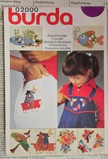 Vintage Burda 02000 Motifs Hot Iron Transfer Patterns Uncut Stitch Explanation