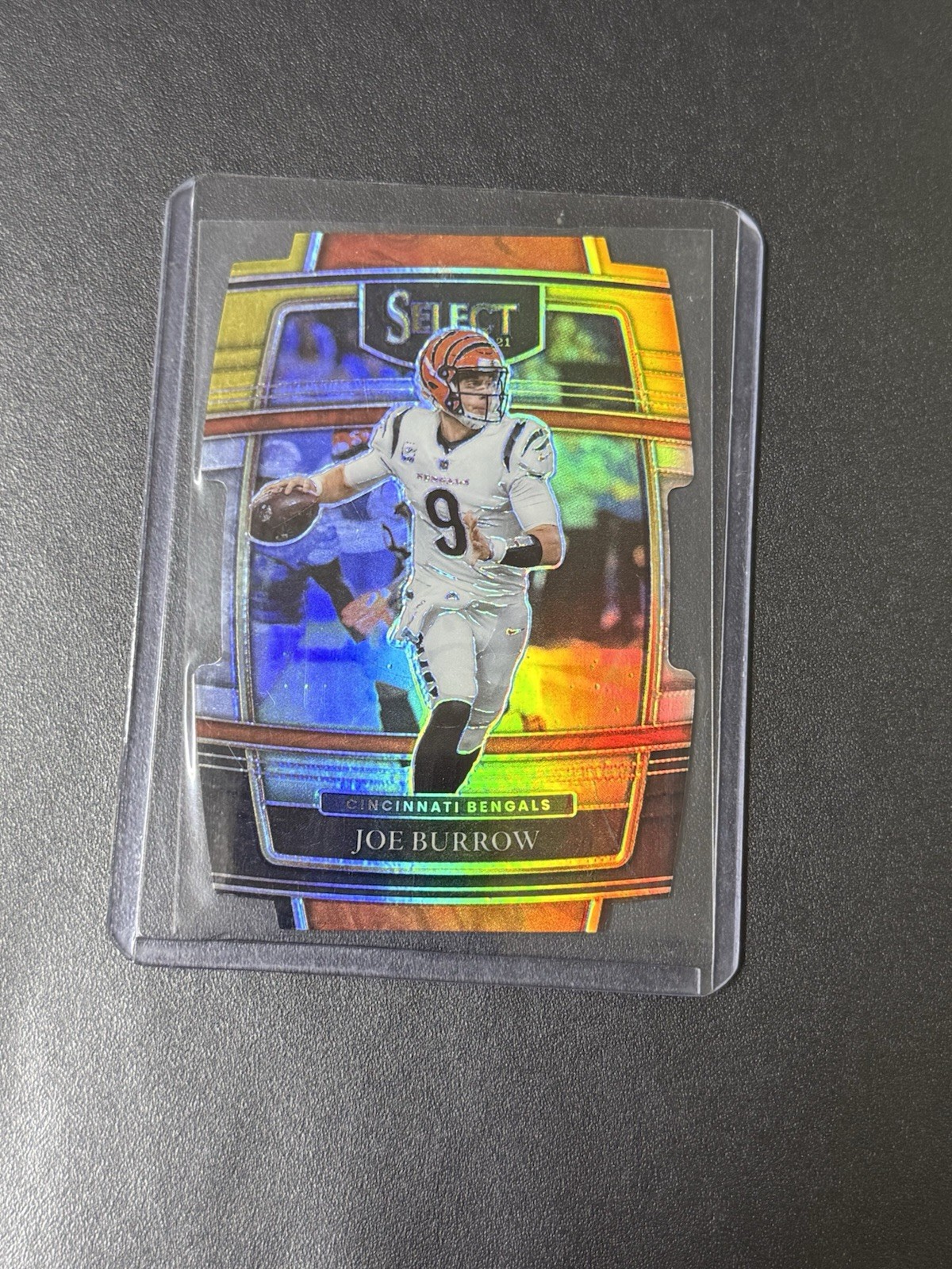 2021 Panini Select - Concourse Joe Burrow #9 Silver Prizm Die-Cut