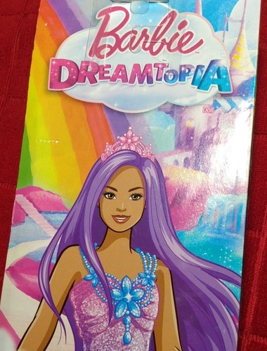 Barbie Dreamtopia Puppe mit lila Haaren, glitzerndem Mieder und rosa Diadem, neu - Bild 5 von 14