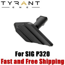 Tyrant Cnc Enlarged Thump Rest Takedown Lever For Sig Sauer P320 - Black