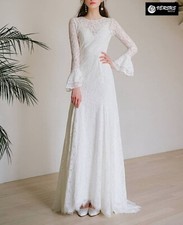 Abito Vestito da Sposa Semplice In Pizzo Simple Lace Wedding Bride Dress BRID016