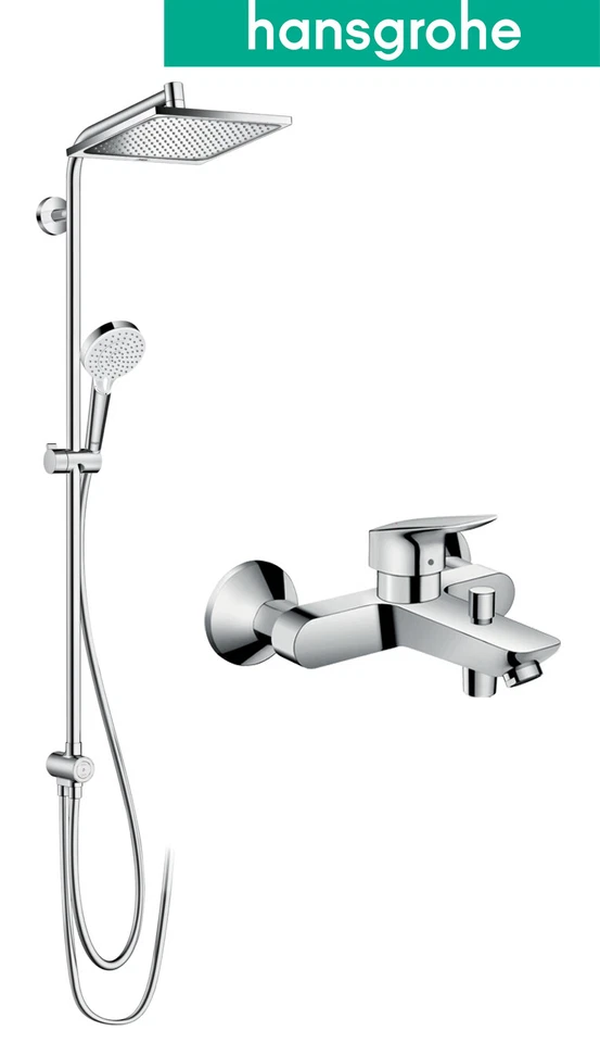 Hansgrohe Duschsystem Regendusche Crometta Reno + Focus + Logis Set Dusche Wanne - Bild 4 von 4