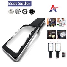 Lightweight 6X LED Magnifier with Anti-Glare Lens - Ideal for Low Vision Readers