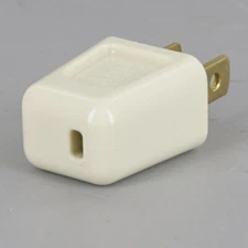 IVORY Quick-connect Plug Polarized for SPT-1 wire LAMP PART