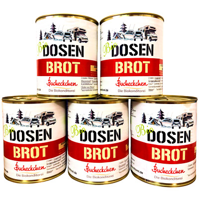 Bio Dosenbrot Vegan & Natursauerteig 6er oder 12er 400g Wählen Sie Ihre Sorte!
