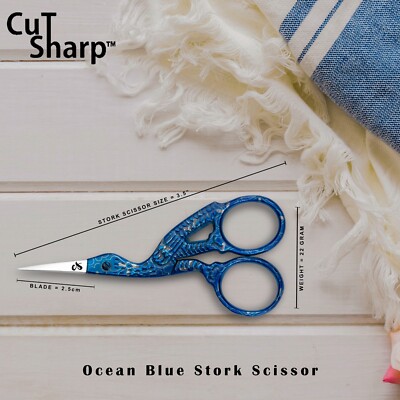 Multi-Purpose Embroidery Scissors Plated 3.5'' Cute Crane shears Crochet