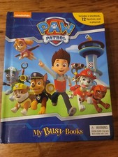 PAW PATROL My Busy Book - Story 10 Figurines and Playmat -Pre owned
