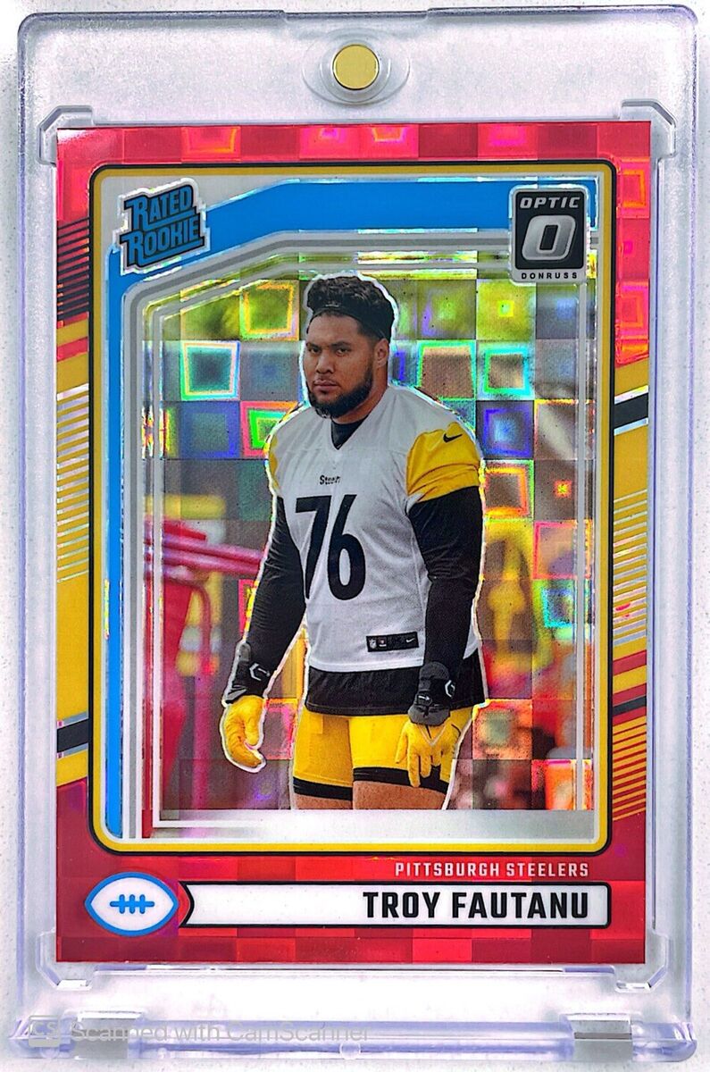 2024 Panini Donruss Troy Fautanu #360 RED PANDORA Optic 2024 Panini Donruss Troy Fautanu #360 RED PANDORA Optic