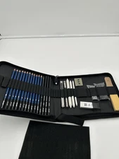H & B Sketching Pencils Set 32 Piece Drawing Pencils and Sketching Kit Graphite